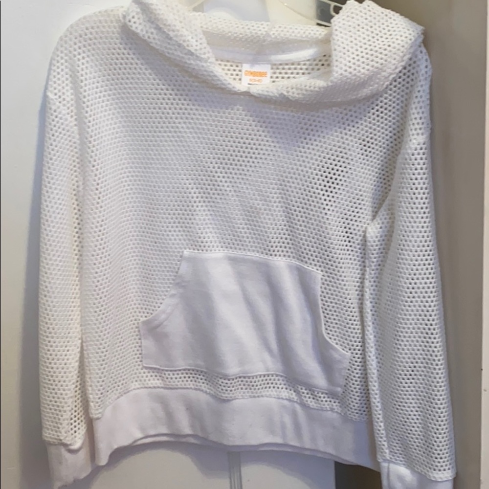 Gymboree White Net Hoodie S(5-6)